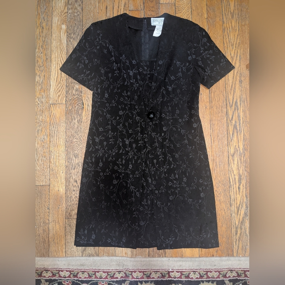 Jessica Howard Black Floral Dress